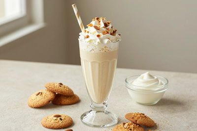 Almond Cookie Milkshake in a glass