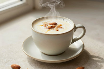 Almond Milk Drink in a ceramic mug
