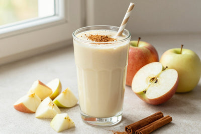Apple Cinnamon Greek Yogurt Smoothie in a glass