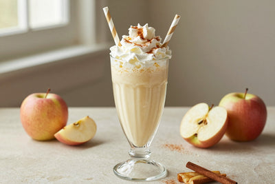 Apple Muffin Milkshake in a glass
