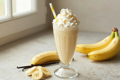 Banana Maple Milkshake in a glass