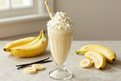 Banana Pudding Milkshake in a glass