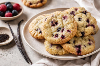 Berry vanilla cookies