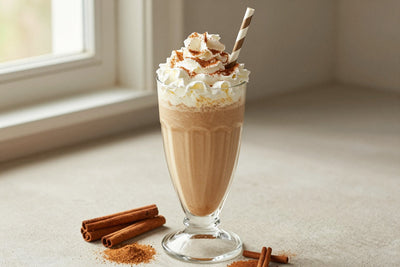 Brown Sugar Cinnamon Milkshake in a glass