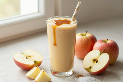 Caramel Apple Smoothie in a glass