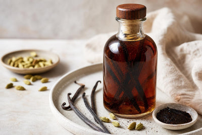 Cardamom homemade vanilla extract