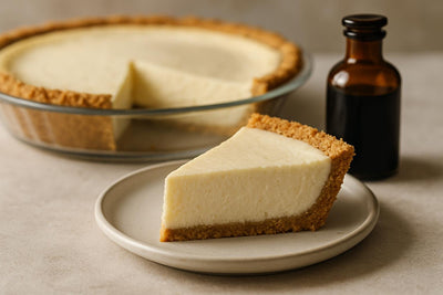 Slice of cheesecake pie