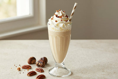 Chestnut Praline Style Milkshake in a glass