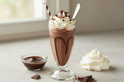 Chocolate Fudge Milkshake in a glass