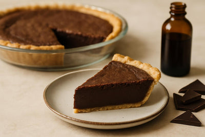 Slice of chocolate fudge pie
