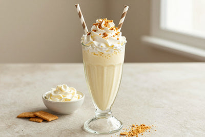 Classic Cheesecake Milkshake in a glass