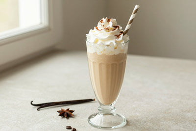 Coconut Coffee Milkshake in a glass