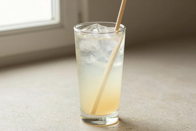 Coconut Italian Soda in a glass