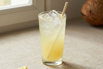 Coconut Lemonade in a glass