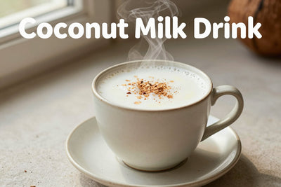 Coconut Milk Drink in a ceramic mug