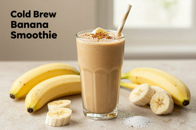 Cold Brew Banana Smoothie in a glass