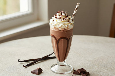 Cold Brew Chocolate Milkshake in a glass