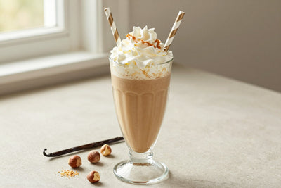 Cold Brew Hazelnut Milkshake in a glass