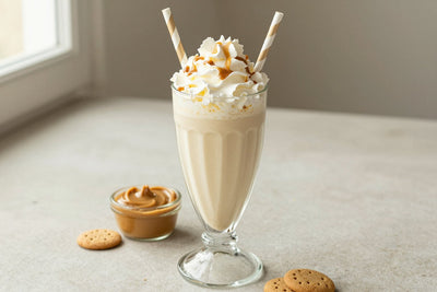 Cookie Butter Milkshake in a glass