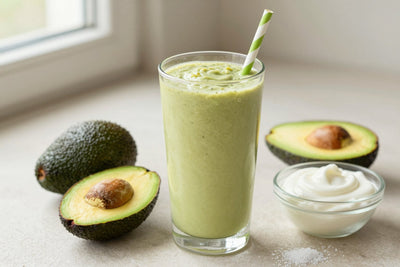 Creamy Avocado Smoothie in a glass