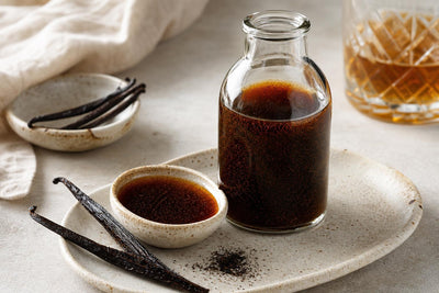 Bourbon homemade vanilla extract made with Indonesian vanilla
