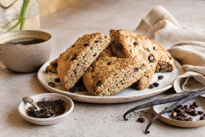 Dairy-free espresso vanilla scones
