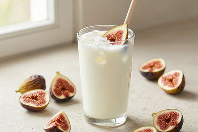 Fig Kefir Smoothie in a glass