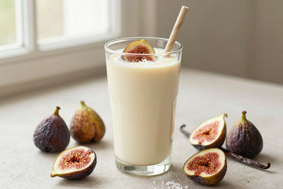 Fig Vanilla Smoothie in a glass