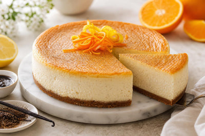 Gluten-free citrus vanilla cheesecake