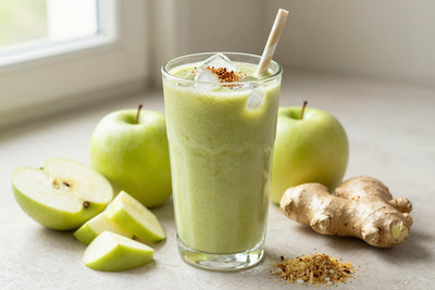 Green Apple Ginger Smoothie in a glass