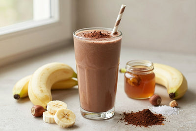 Hazelnut Chocolate Smoothie in a glass