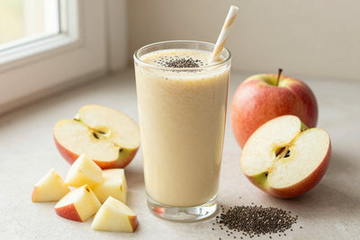 High-Fiber Apple Smoothie in a glass