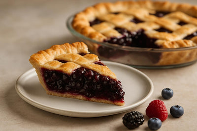 Slice of huckleberry pie