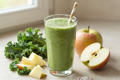 Kale Apple Smoothie in a glass