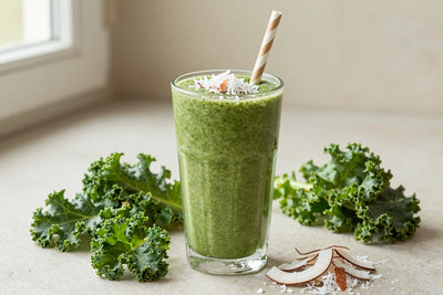 Kale Coconut Smoothie in a glass