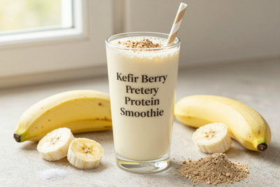 Kefir Berry Protein Smoothie in a glass