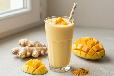 Mango Ginger Smoothie in a glass