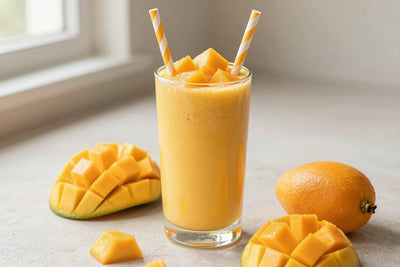 Mango Orange Smoothie in a glass
