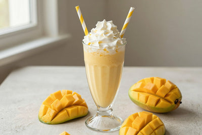Mango Vanilla Milkshake in a glass