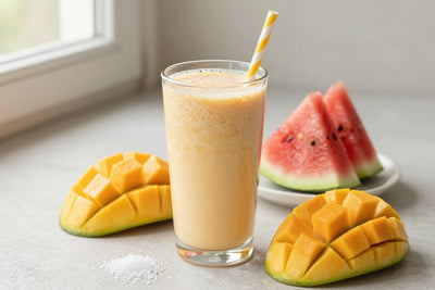 Mango Watermelon Smoothie in a glass