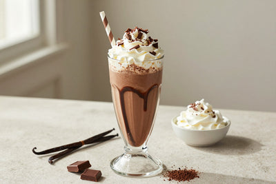 Mocha Coffee Milkshake in a glass