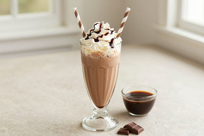 Mocha Milkshake in a glass
