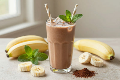 Mocha Mint Smoothie in a glass