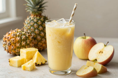 No-Added-Sugar Pineapple Smoothie in a glass