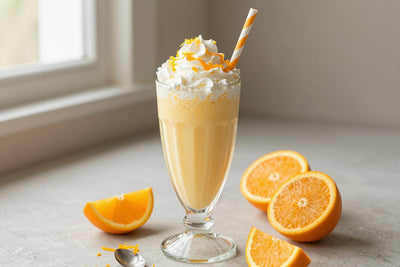 Orange Cream Milkshake in a glass