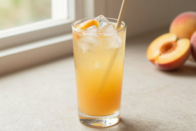 Peach Lemonade in a glass