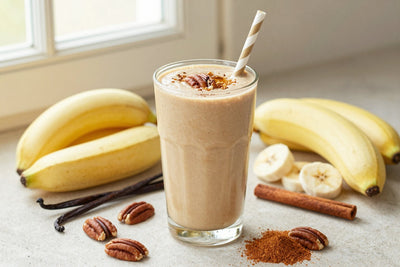 Pecan Pie Smoothie in a glass
