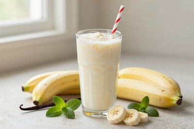 Peppermint Vanilla Smoothie in a glass