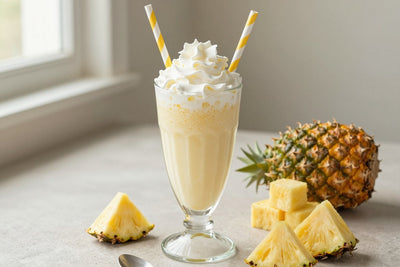 Pineapple Coconut Milkshake in a glass
