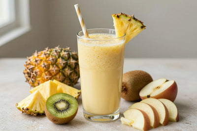 Pineapple Kiwi Smoothie in a glass